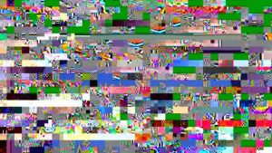 Pixelated TV picture